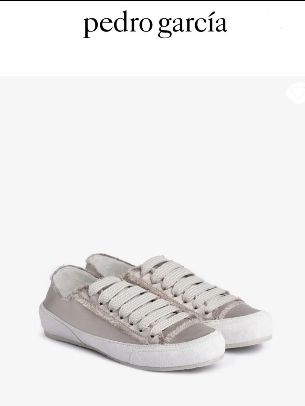 Pedro Garcia Parson Phat Satin Sneakers Pipa Satin Spain Sz 38 EU Luxury